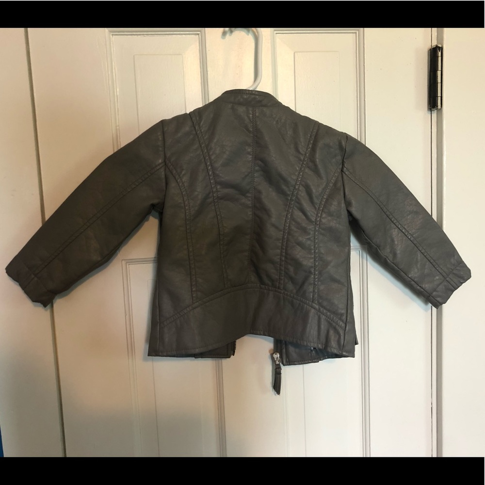 Gray “Leather” Jacket - Picture 4 of 4